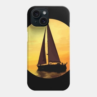 Artistic Boat in the River Phone Case