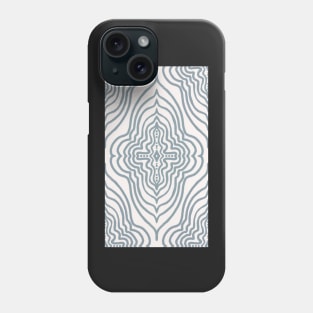 Mandala in soft denim blue Phone Case