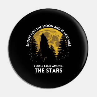 shoot for the moon, motivational Pin