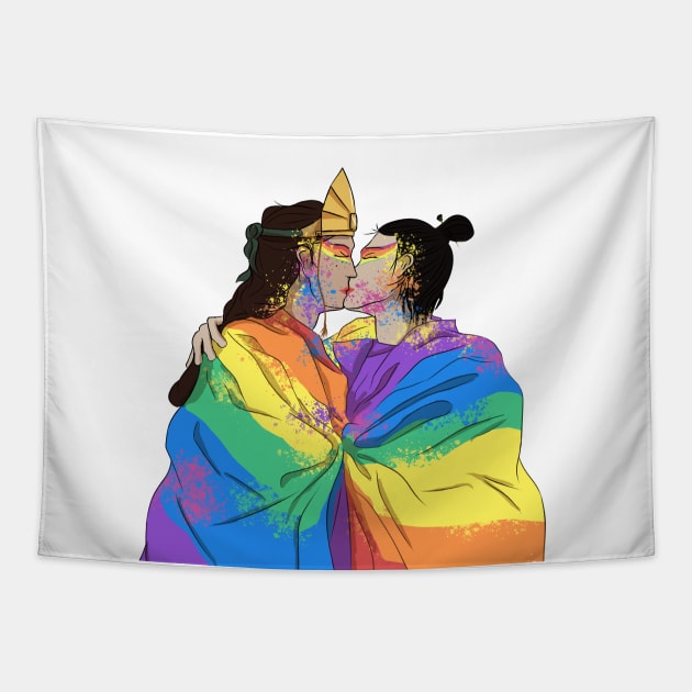 Rangshi Pride Tapestry by Silentrebel