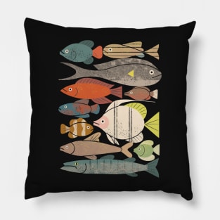 Fish Crowd No. 1 Pillow