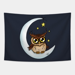 Owl on the Moon Tapestry