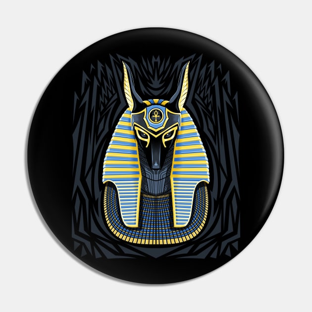 Egyptian Mask Pin by albertocubatas
