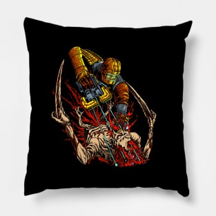 Necro Space - Black shirt Pillow