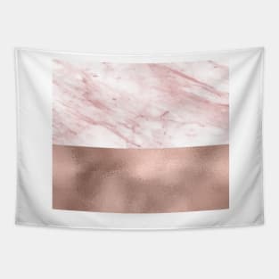 Luxe rose gold marble duo Tapestry