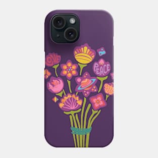 Psychedelic Meadow Bouquet Phone Case