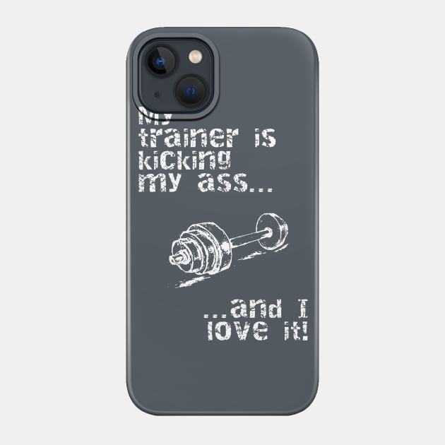 Train Hard - White - Fitness - Phone Case