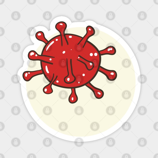 corona virus Magnet by salimax