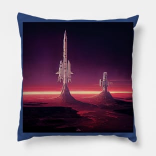 Interplanetary Spaceport Pillow