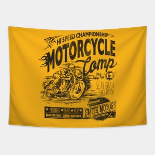 Motorcycle racing Tapestry