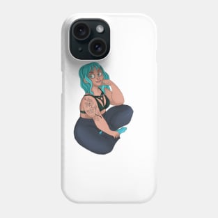 Sitting girl Phone Case