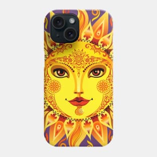 Smiling sun Goddess Phone Case