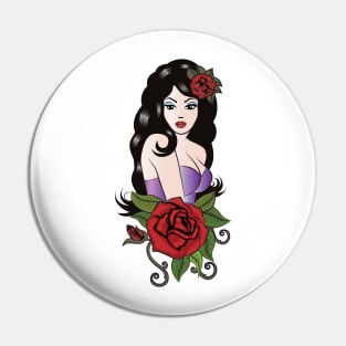 Tattoo Girl Pin