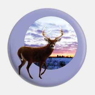 Sunrise Whitetail Pin