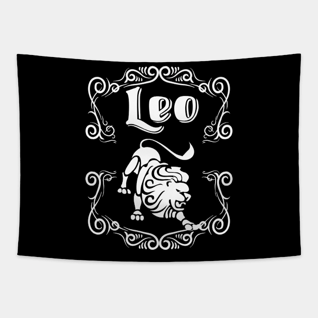 Leo Lion Zodiac Sign Tapestry by letnothingstopyou