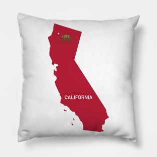 California Map Flag Pillow