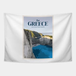 Visit Greece Tapestry