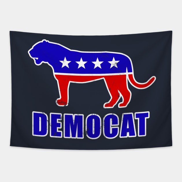 Democat Nasty Woman Vote 2020 Tapestry by BraaiNinja