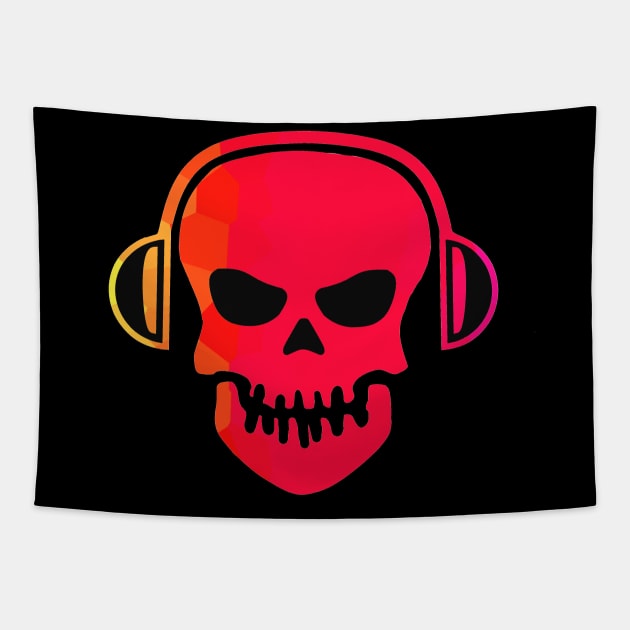 Red sales skull headphones