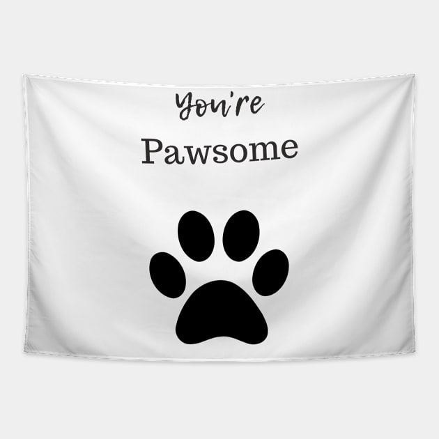 PAWSOME Tapestry by Dog Lovers Clothing