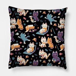 Naughty cats making trouble // Cute kittens, mad cat Pillow