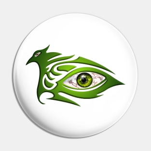 Green Evil Eye Pin