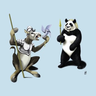 Donkey Xote and Sancho Panda T-Shirt