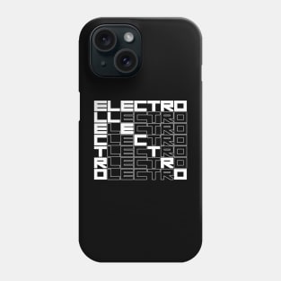 ELECTRO bold text design Phone Case