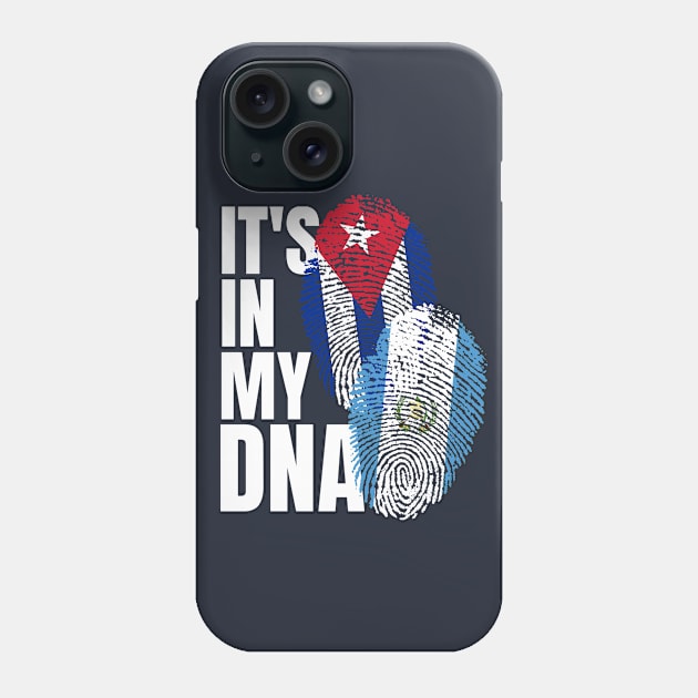 Guatemalan And Cuban Mix DNA Flag Heritage Gift Phone Case by Just Rep It!!