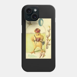 Vintage Easter Chicken Cameraman Phone Case