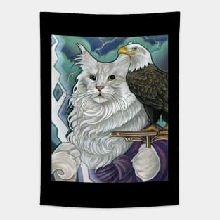 Cat Zeus Tapestry