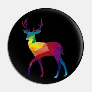 Deer Colorful Pin