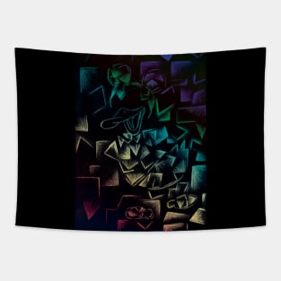 Mickey Duck Colorful Tapestry