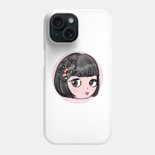 doll art, cute and kawaii illustration Phone Case