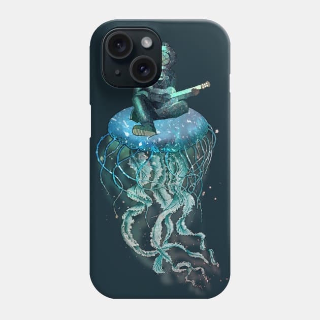 Music in the Deep (Deep Sea Diver) Phone Case by Samcole18