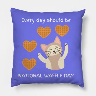 Every day should be 'National Waffle Day'. Pillow