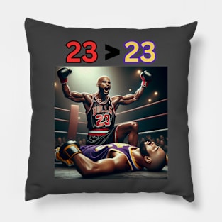 Jordan versus Lebron Pillow