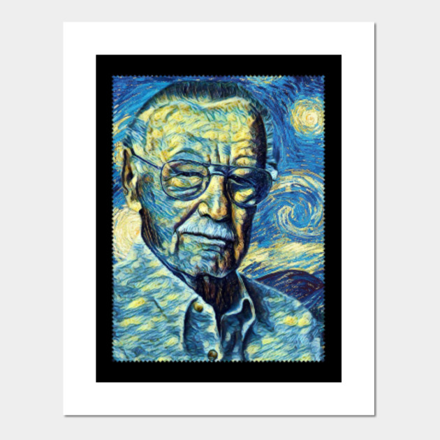Stan Lee Van Gogh Style Stan Lee Posters And Art Prints