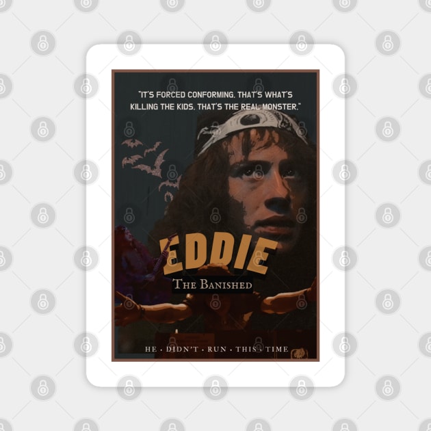 Eddie Munson Vintage Poster Magnet by TheArtsthete