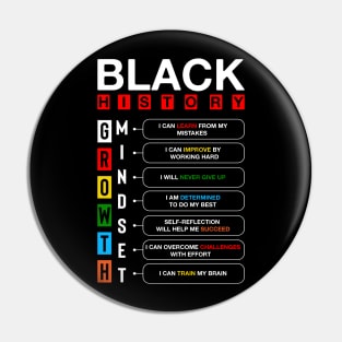 Black History Growth Mindset Pin