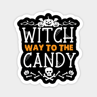 Funny Hlloween Witch's Candy Hunt - Witch Way to The Candy Magnet