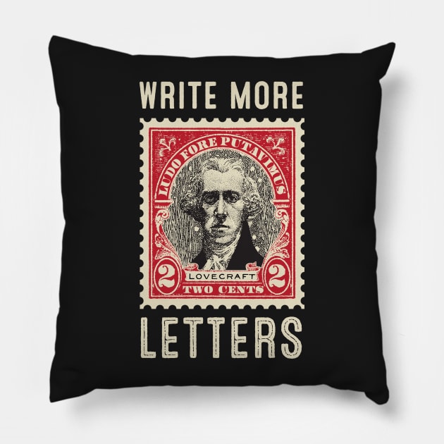 Write More Letters Pillow by HPLHS