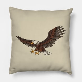Eagle Attacking Pillow
