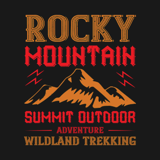 Mountains - Rocky Mountain Outdoor Adventure T-Shirt