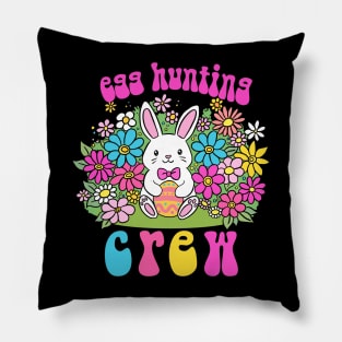 Egg hunting crew a cute and fun easter day design Pillow