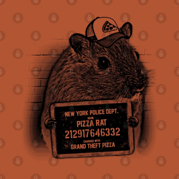 Pizza Rat Mugshot NYPD by UselessRob