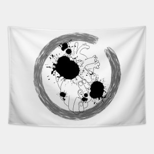 Abstract anatomy art Tapestry