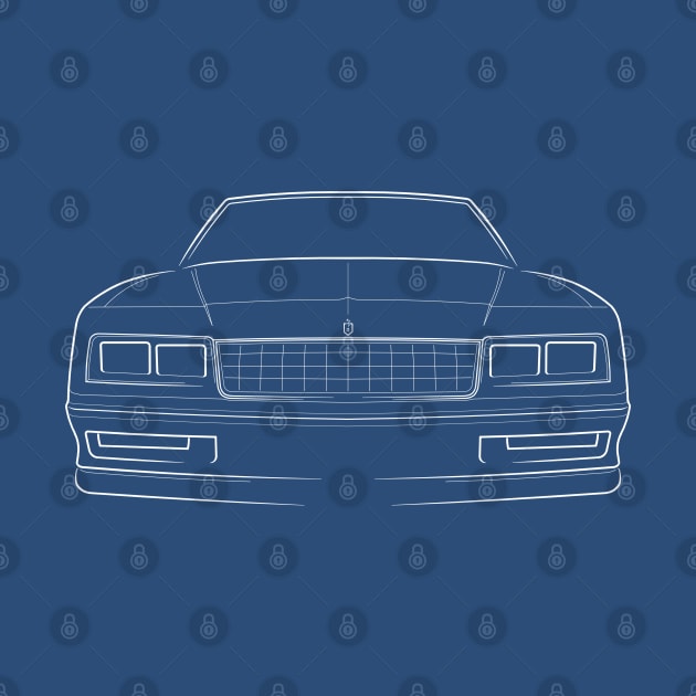 1984 Chevy Monte Carlo SS - front stencil, white by mal_photography