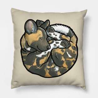 African Wild Dog pup Pillow