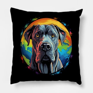 Great Dane Earth Day Pillow